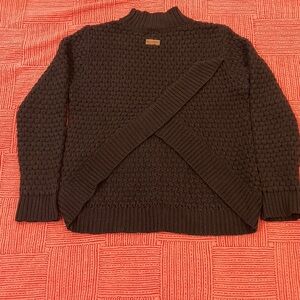 Element wm’s med Black knitted criss cross knit Sweater